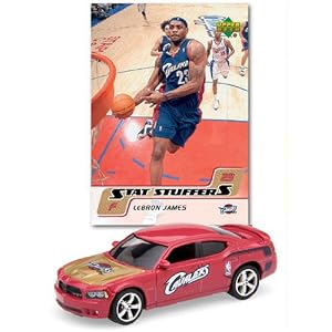 NBA Dodge Chargers Die-cast with Basketball Card - Cleveland Cavaliers by 