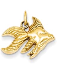 14k Goldfish Charm