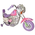 New Star Muscle Motorbike with Training Wheels in Pink