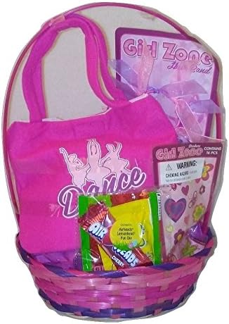 Kids Toddlers Christmas BasketDance Dancer Girl Recital Birthday Gift Basket Bundle Stars Just Dancing Now Stuff Stage Lyrical Stickers Stuffed Animal Stage Shoes