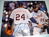 Prince Fielder & Miguel Cabrera Detroit Tigers Signed Autographed 8x10 Photo