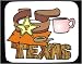 Mouse Pad with Texas, star, cup, text, buckle, city, belt Image
