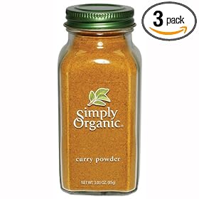 Simply Organic Curry Powder Certified Organic, 3-Ounce Bottles  (Pack of 3)