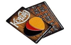 3 pack of Quality UK-made Leather Plectrums/Picks for Ukulele / Banjo + FREE 'Ukulele Pocket Chord Guide'