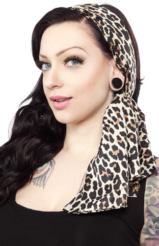 Sourpuss Clothing Bad Girl Scarf Leopard