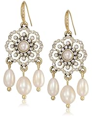 Carolee "Brown Eyed Girl" Mini Chandelier Earrings