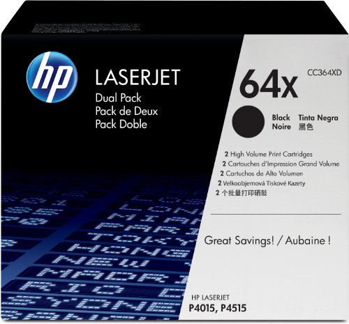 HP LaserJet 64X Print Cartridge in Retail Packaging - Dual Pack CC364XD (Black)