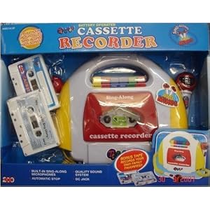 Kids Cassette Recorder with 2 Microphones by 