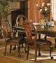 Set of 2 Dining Chairs - Traditional Medium Brown Finish