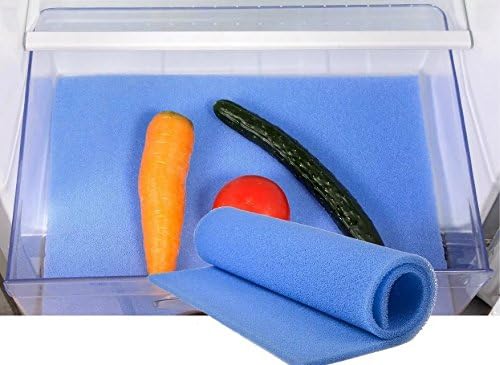 Grade Silicone Washable Durable Anti-mould Fruit Life Extender Fridge Shelf Liner(Blue)
