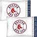 MLB Boston Red Sox Baseball Set of 2 Logo Pillow Cases