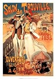 Salon de Trouville by Lunel. LAMINATED. 17.96 inches width by 26.02 inches height. Highest Quality Art Poster Print