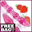 Pleasure Pearl Glass Dildo Pink