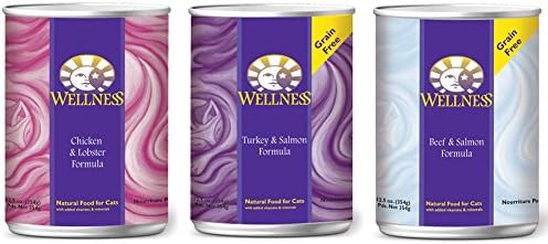 Wellness Complete Canned Cat Food Variety Pack - 3 Flavors (12 Pack)