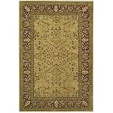 Safavieh Persian Legend Collection PL519D Handmade Ivory and Rust New Zealand Wool Round Area Rug, 3-Feet 6-Inch Round