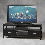 Plasma TV Stand - Sutton Rubberwood Black Finish