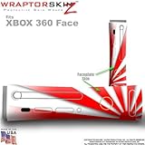Rising Sun Red Skin by WraptorSkinz TM fits Original XBOX 360 Factory Faceplates