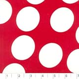 Large Polka Dot Red/White