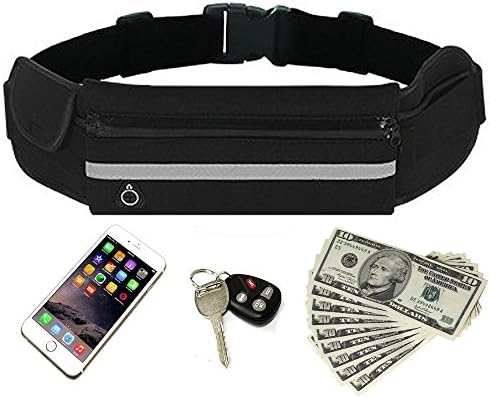 Running Belt, DREAMZE Workout Fanny Waist Pack Running Bag for Iphone 6s Plus/6 Plus/6s/6, Samsung Galaxy, Adjustable Band for Men and Women