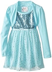 Girls Sequined Polyester Tunic 