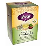 Yogi Green Tea Kombucha, Herbal Tea Supplement, 16-Count Tea Bags
