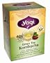 Yogi Green Tea Kombucha, Herbal Tea Supplement, 16-Count Tea Bags (Pack of 6)