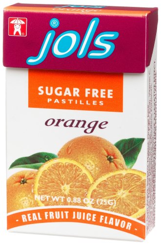 Jols Sugar Free Pastilles, Orange, 0.88-Ounce Boxes (Pack of 12) by Daprano & Co