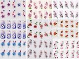 3D Rhinestones Nail Art Decals - 9 Packs