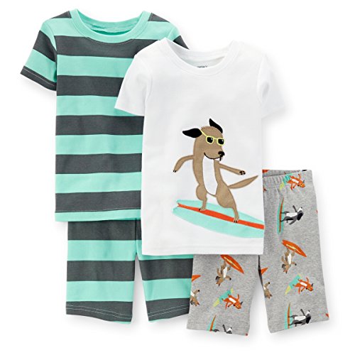 Carter's Baby Boys 4-piece Snug Fit Cotton Pajamas (Surfer)