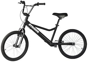 Strider Adult 20 Sport No-Pedal Balance Bike, Black