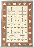 IMAGE OF 6'1 x 8'10 Beige Wool Kilim Rug