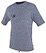 O'NEILL Men's UV Sun Protection Hybrid Rash Tee, XX-Large, Navy Hybrid