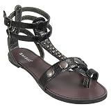 Bamboo by Journee T-Strap Flat Roman Sandals by Bamboo