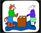 Mouse Pad with clothing, voting, sheep, election, dog