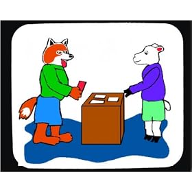 Decorated Mouse Pad with clothing, voting, sheep, election, dog