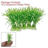 51Kz8NAOipL. SL160  10PCS Plastic Green Aquarium Fish Tank Plant Green