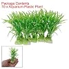 10PCS Plastic Green Aquarium Fish Tank Plant Green