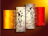  A Dance of a Life Time  Modern Abstract Hand Painted Oil Painting on Canvas Stretched & Framed