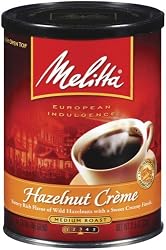 Melitta Hazelnut Creme Ground Coffee, 11.5-Ounce Cans (Pack of 4)