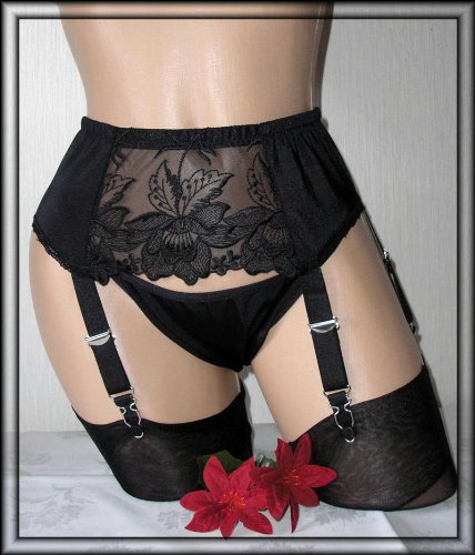 Pariser-Mode 8-Straps-Strumpfhalter SG3490-8, Gr. M