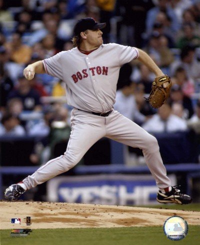Curt Schilling Boston Red Sox 8x10 Photo (Pitching Action)