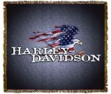 Harley-Davidson&reg; Motorcycles Glory Eagle Throw Blanket