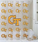 NCAA Georgia Tech Yellow Jackets 7-Piece Frosty Bathroom Set