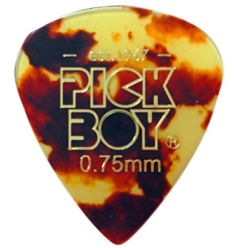 Pickboy Vintage Pick, Tortoise-Shell, Cellulose, 0.75mm, 10 picks