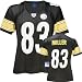 Heath Miller Black Reebok Replica Pittsburgh Steelers Women's Jersey - Small