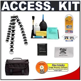 Joby GP3-01EN Gorillapod SLR-Zoom Flexible Tripod + Cameta DSLR-01 Camera Care Package - for Digital SLR Cameras with Zoom Lens - including Canon Rebel XSi, XS, T1i, XTi, 40D, 50D, Nikon D40, D60, D5000, D90, D300, D700, Olympus Evolt E-30, E-450, E-520, E-620, and Sony Alpha A200, A300, A350, A700 Digital SLR Cameras