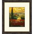 Red Poppies Field Framed Art
