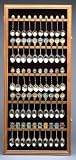 75 Walnut Wall Mount Collector Spoon Wall Cabinet w/ Glass Door