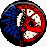 Adam Ant - Logo (Indian Ant) - 1" Button / Pin Adam Ant - Logo (Indian Ant) - 1" Button / Pin