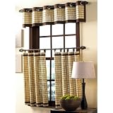 Review BrylaneHome  / Bamboo Tiers, 60''Wx36''L, pr. (NATURAL BLACK,0)
